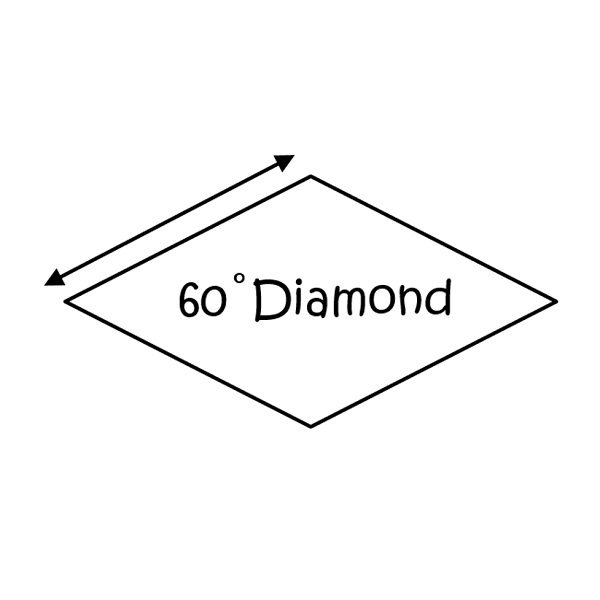 60 Degree Diamond Template Printable 60 Degree Diamond Template Printable