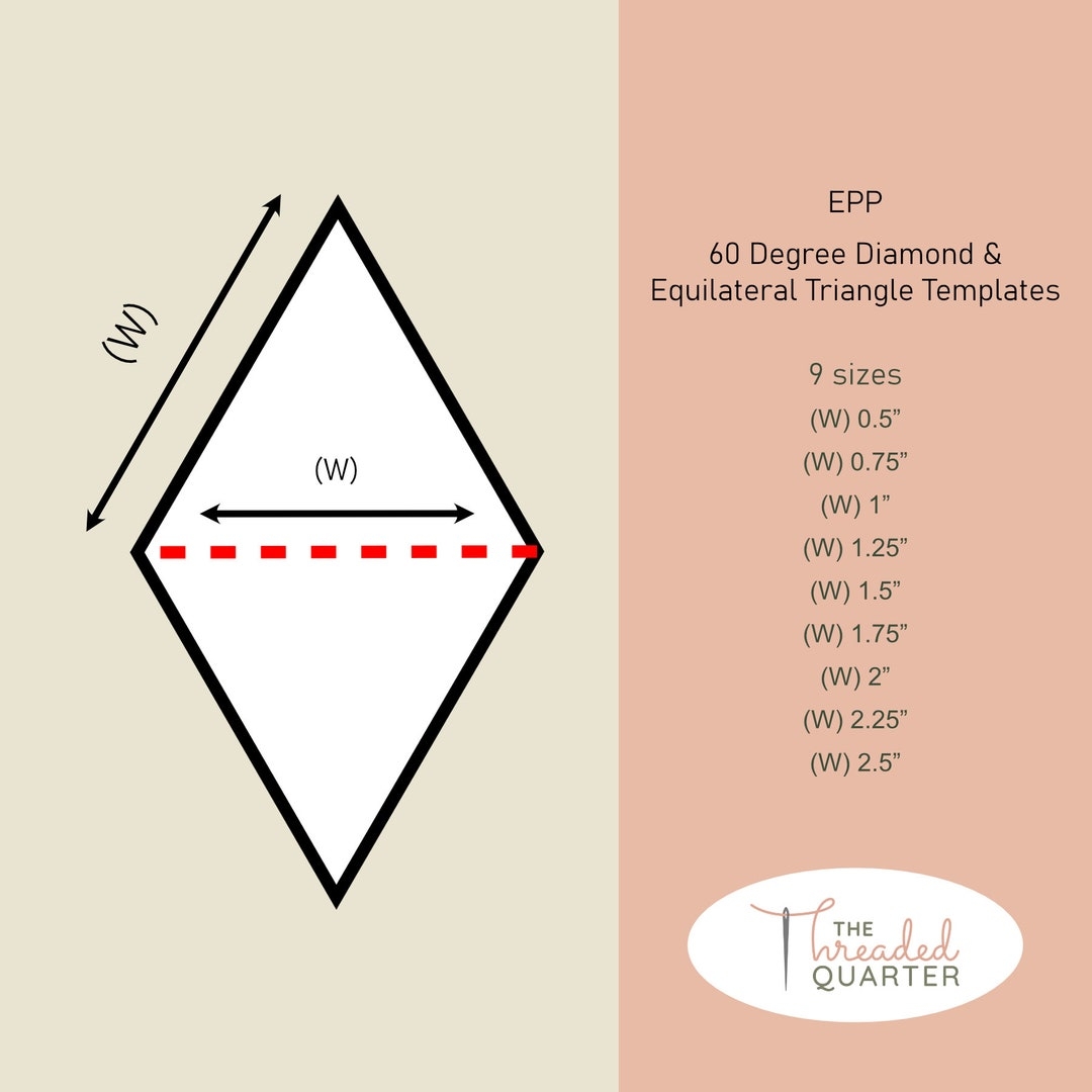 60 Degree Diamond Template Printable 60 Degree Diamond Template Printable