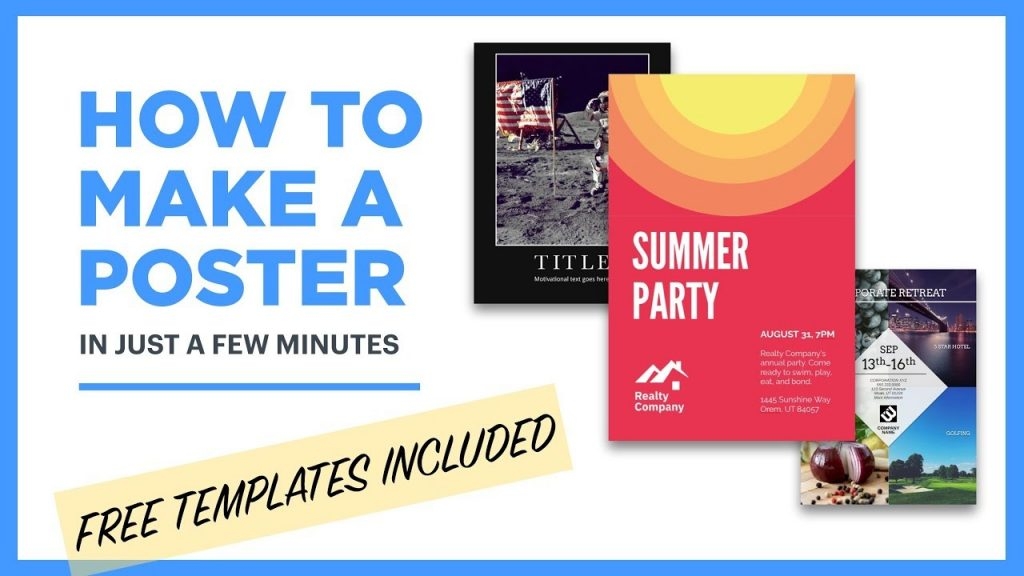 Free Online Printable Poster Creator Printable Templates