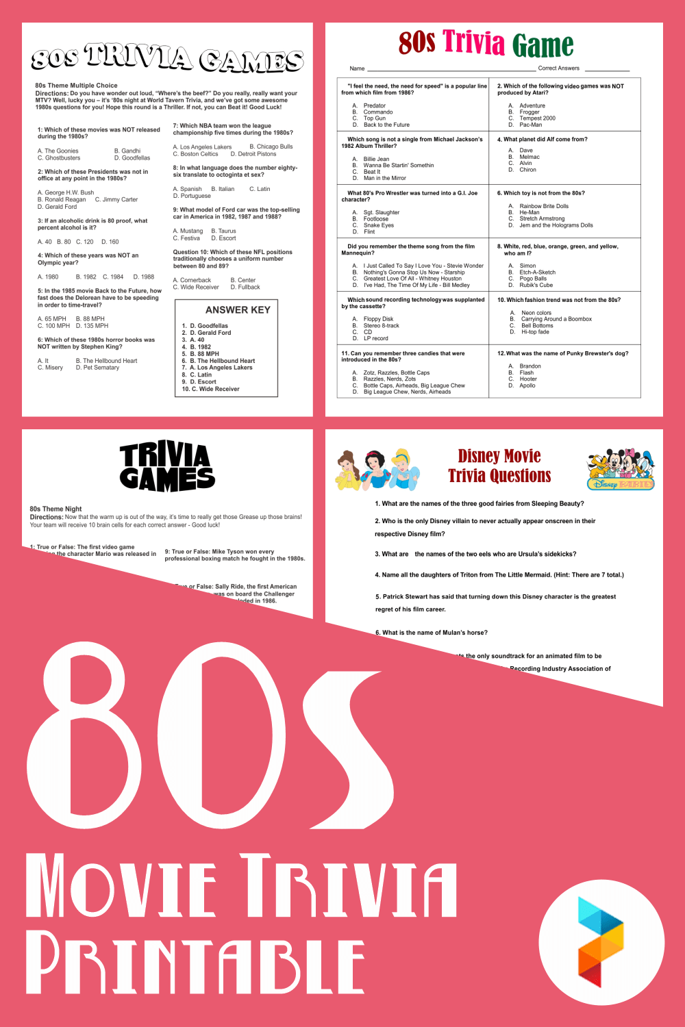 Printable 80S Trivia Questions And Answers Printable And Enjoyable Printable 80S Trivia Questions And Answers Printable And Enjoyable