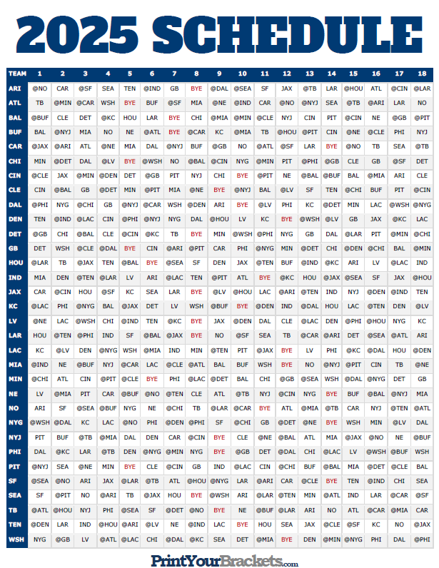 Printable Nfl Schedule 2025 Pdf Lucas Legg Printable Nfl Schedule 2025 Pdf Lucas Legg