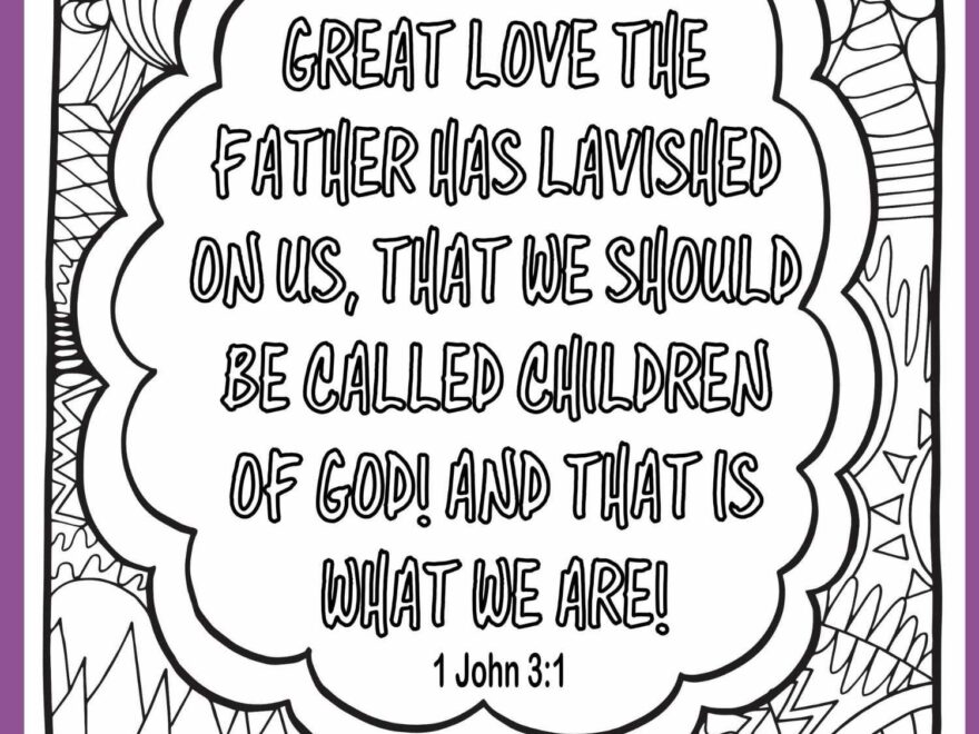 1 John Free Printable Coloring Pages Stevie Doodles