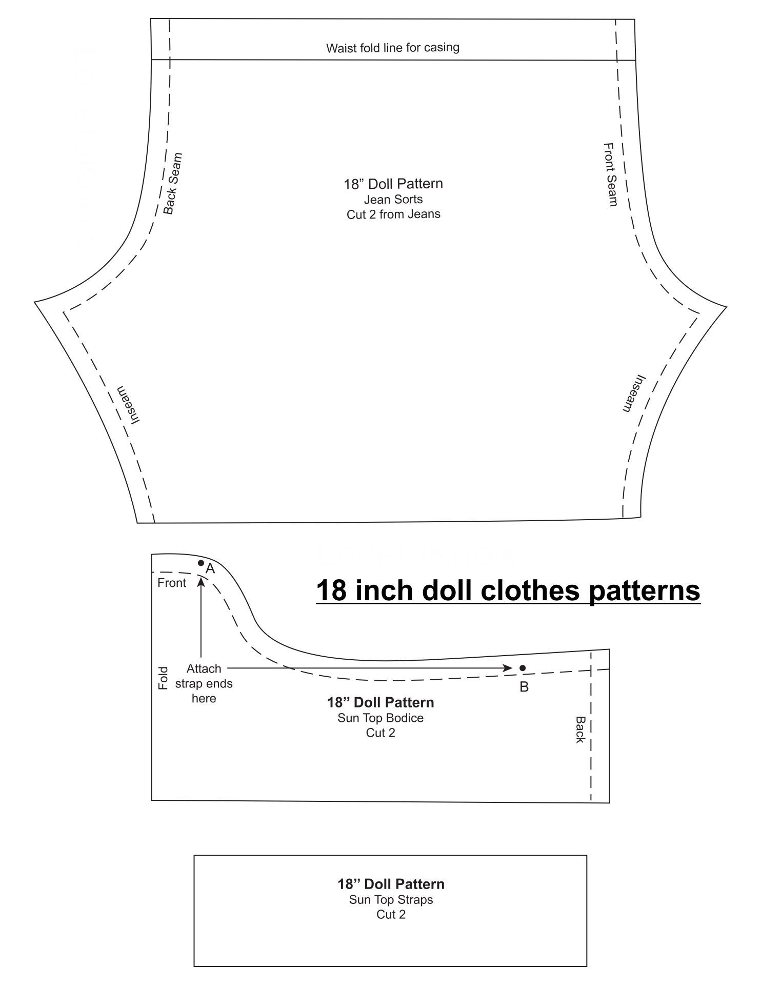 10 Best Free Printable 18 Inch Doll Clothes Patterns Pdf For Free At 