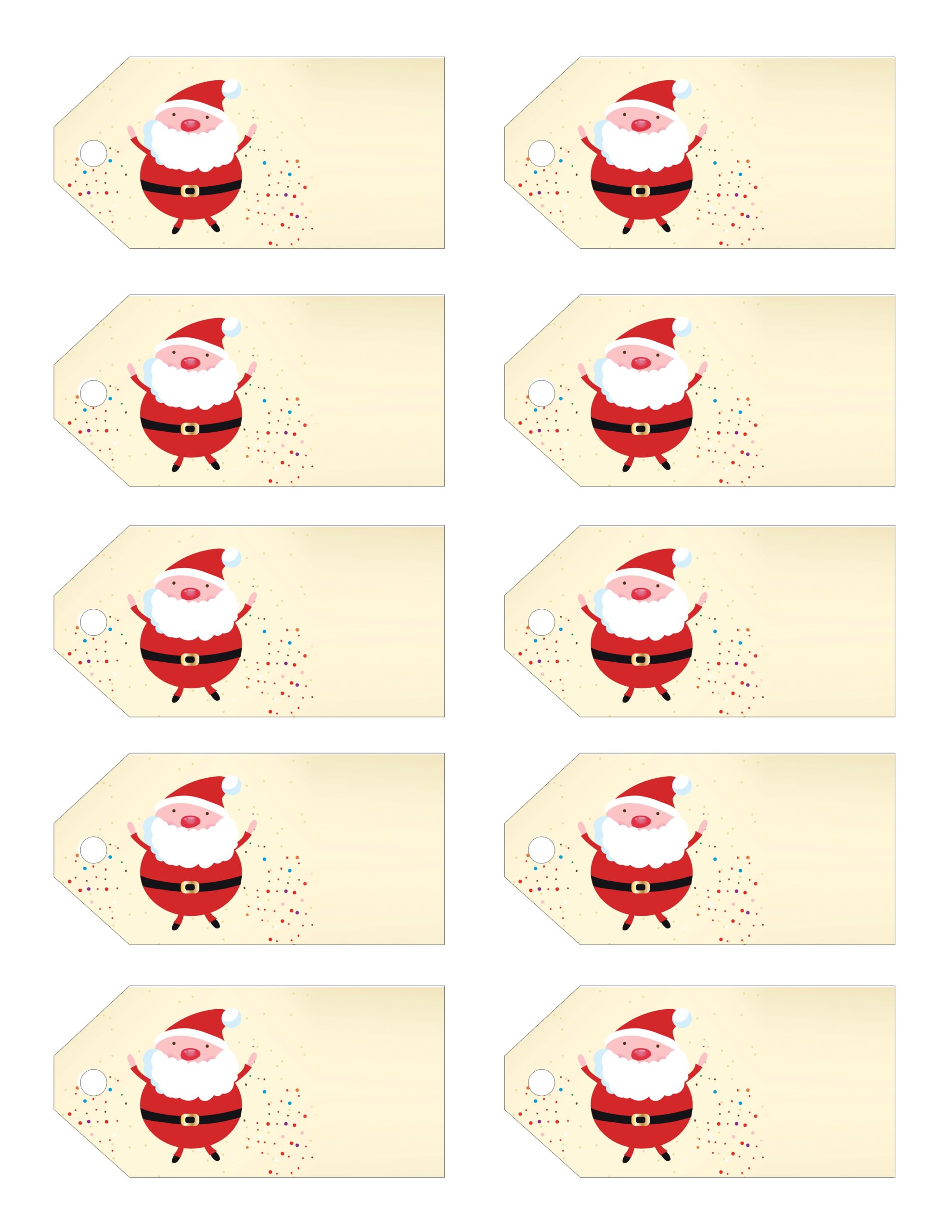 10 Best Free Printable Christmas Gift Tags From Santa PDF For Free At 