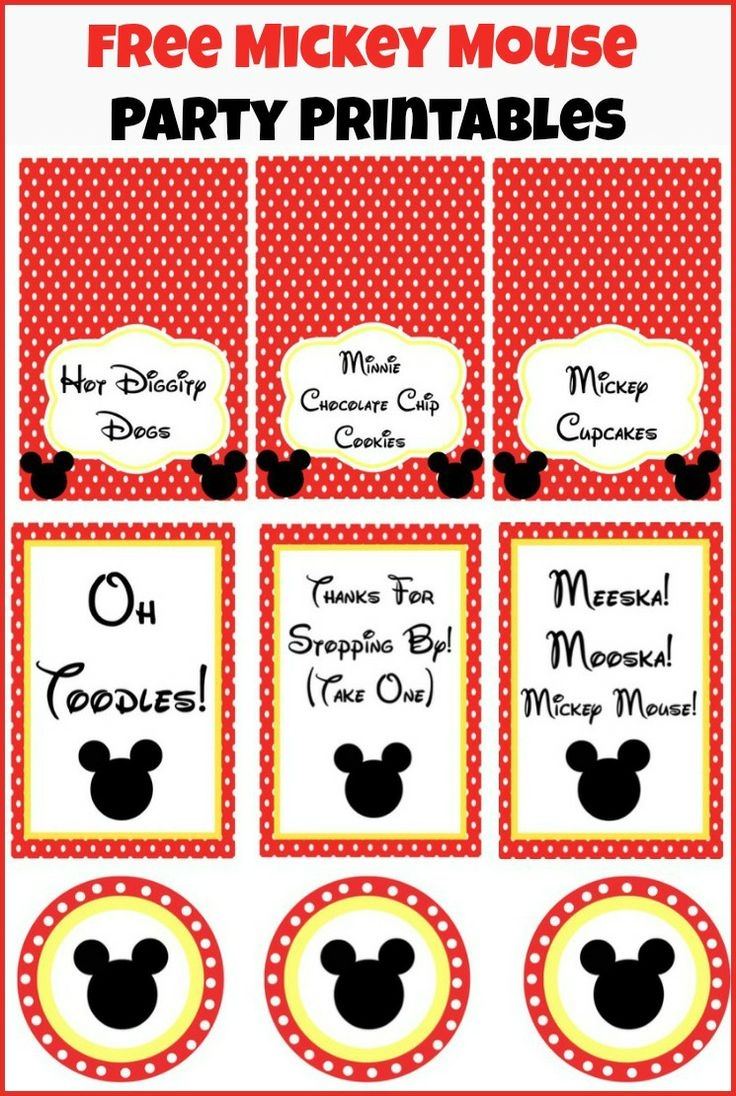 10 Best Images About Mickey Mouse Birthday Printables On Pinterest 