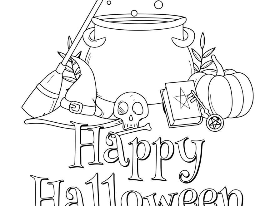 10 Best Printable Halloween Coloring Pages For Adults Printablee
