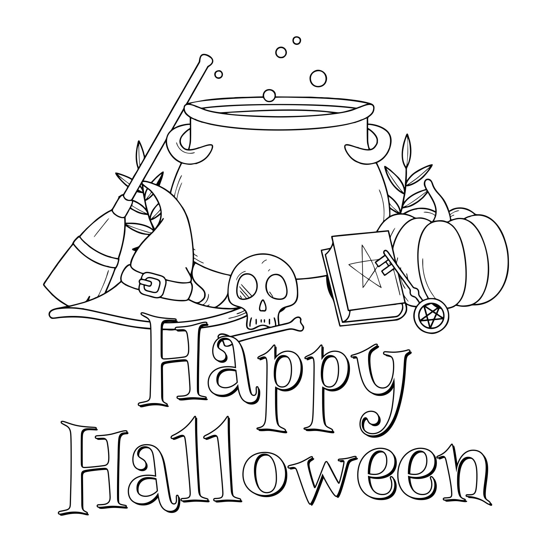 10 Best Printable Halloween Coloring Pages For Adults Printablee