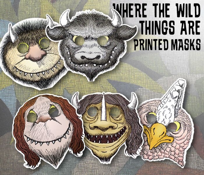 Where The Wild Things Are Printable Masks