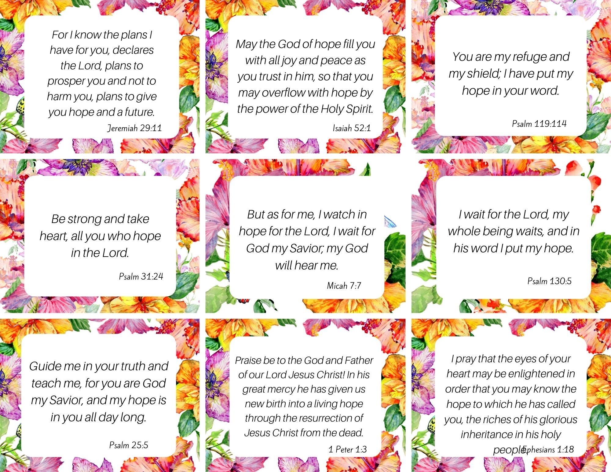 100 Amazing and FREE Printable Scripture Cards