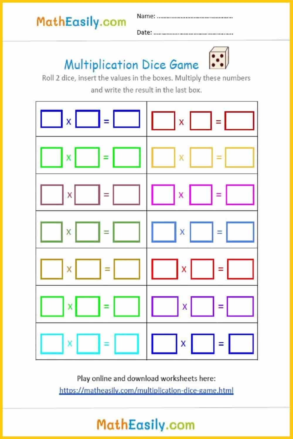 100 Free Multiplication Games ONLINE Practice