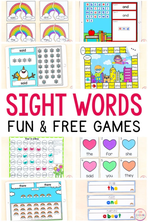 100 Free Sight Word Activities And Printables For Kids