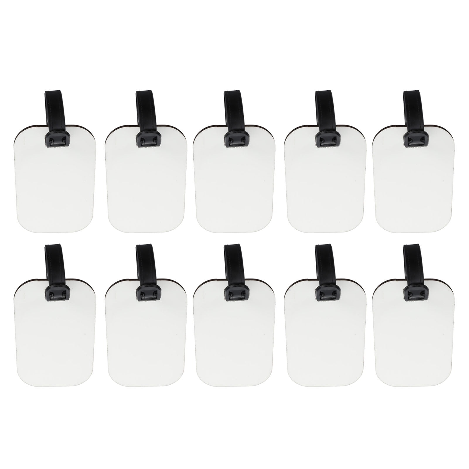 10pcs Sublimation Luggage Tag White MDF Double Sided Printable Eye 