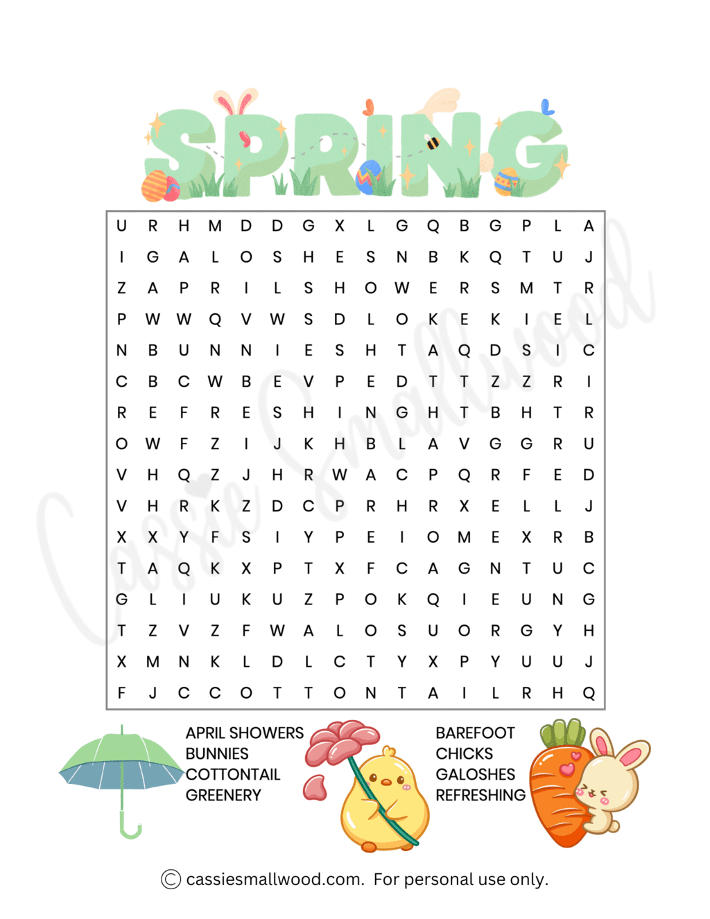 13 Cute Spring Word Search Puzzles Free Printable Cassie Smallwood 13 Cute Spring Word Search Puzzles Free Printable Cassie Smallwood