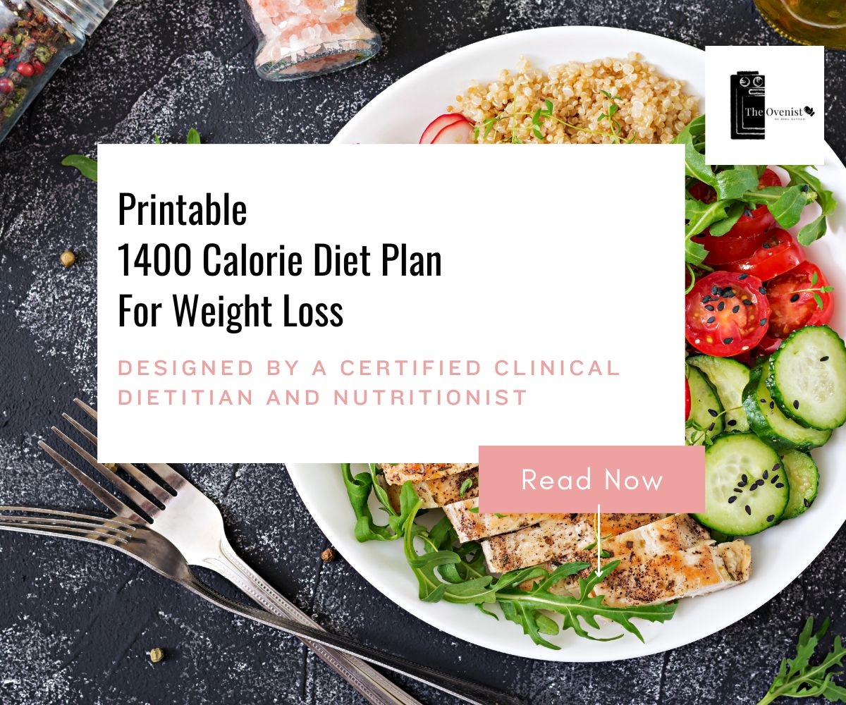 1400 Calorie Meal Plan PDF 7 Day High Protein Printable Plan