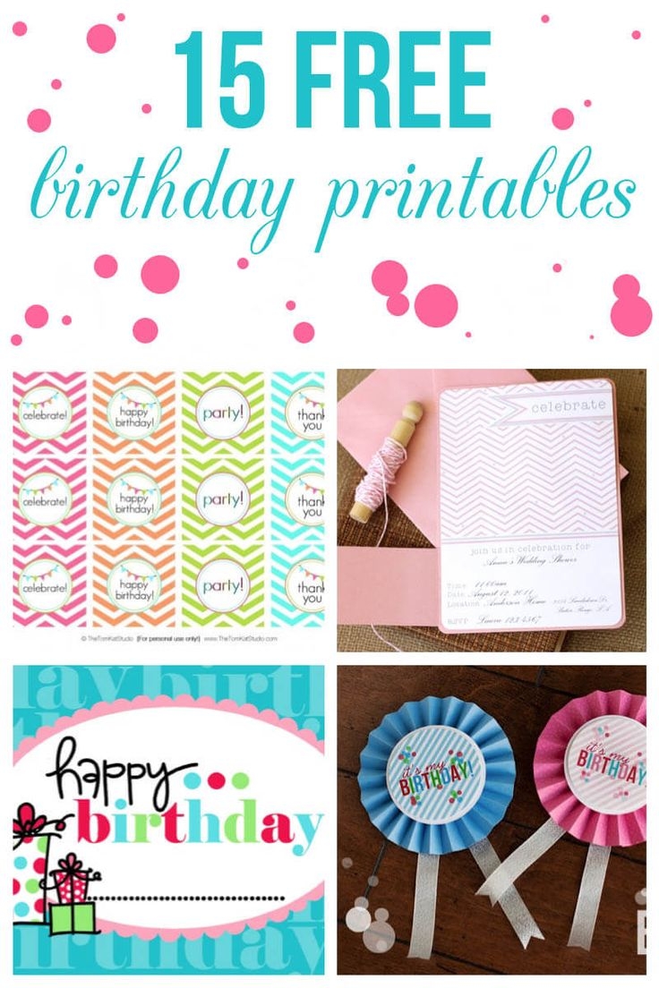 15 Free Birthday Printables The Inspiration Board Free Birthday 