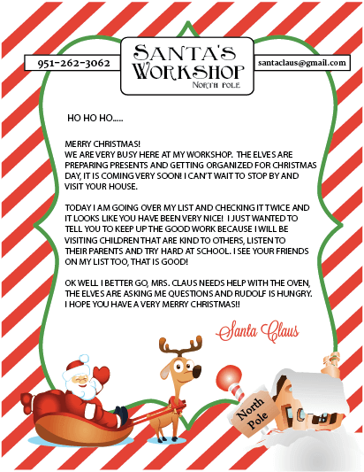 Free Printable Letters From Santa