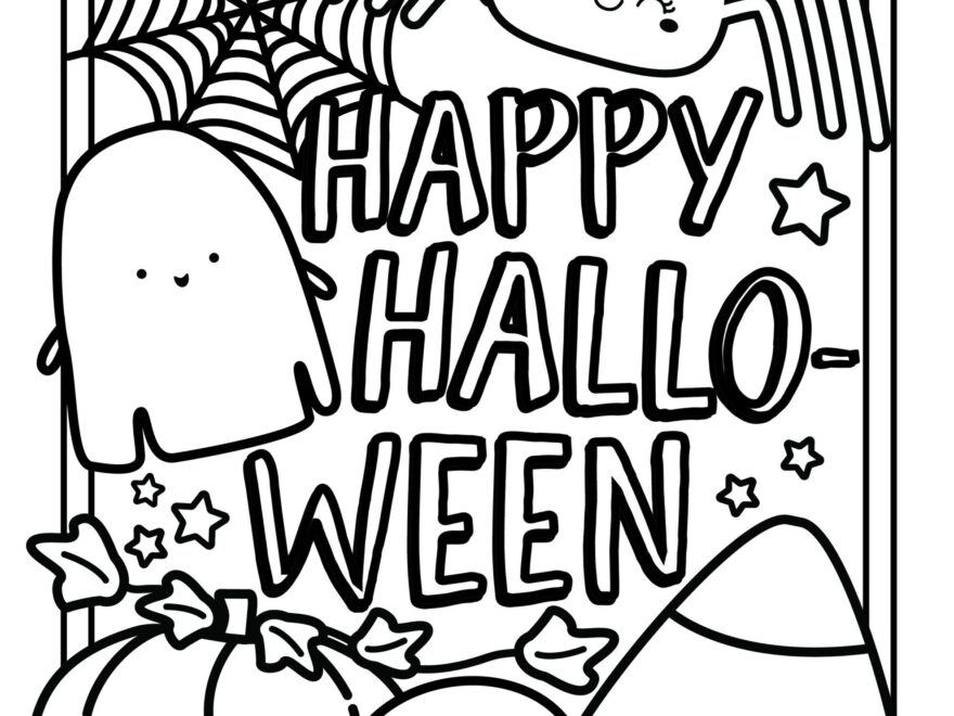 18 Cute Halloween Coloring Pages Free Printable PDFs Cute Coloring
