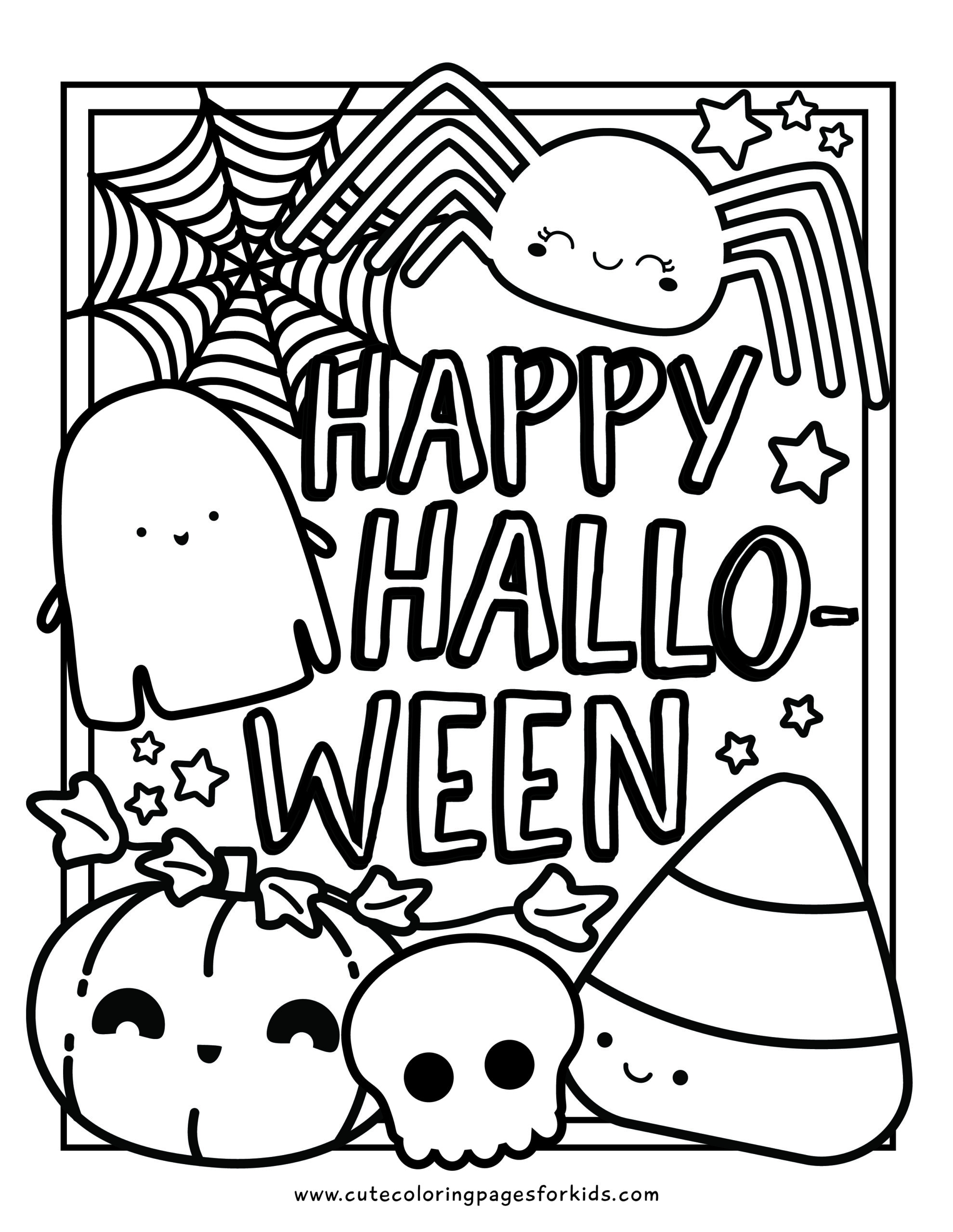 18 Cute Halloween Coloring Pages Free Printable PDFs Cute Coloring 18 Cute Halloween Coloring Pages Free Printable PDFs Cute Coloring