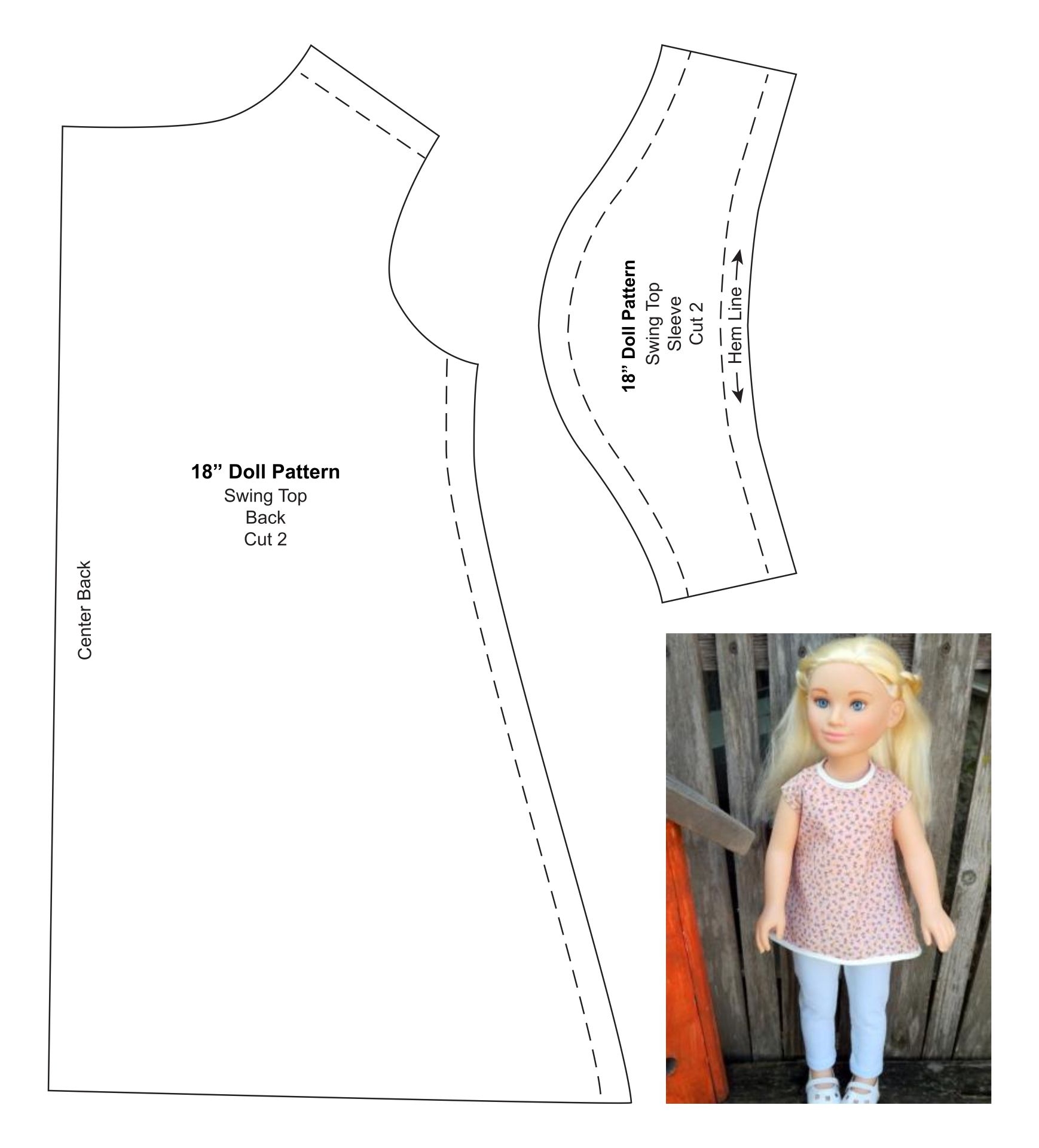 18 Inch Doll Clothing Patterns Printable Free