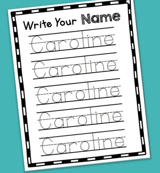 19 Free Printable Name Writing Practice Worksheets Kids Activities Blog