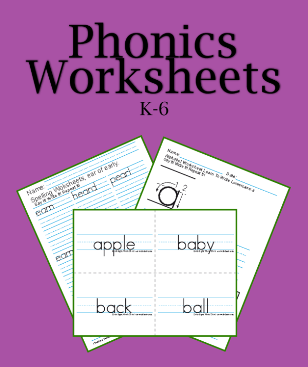 190 Printable Phonics Worksheets PDF Teaching Phonics Activities
