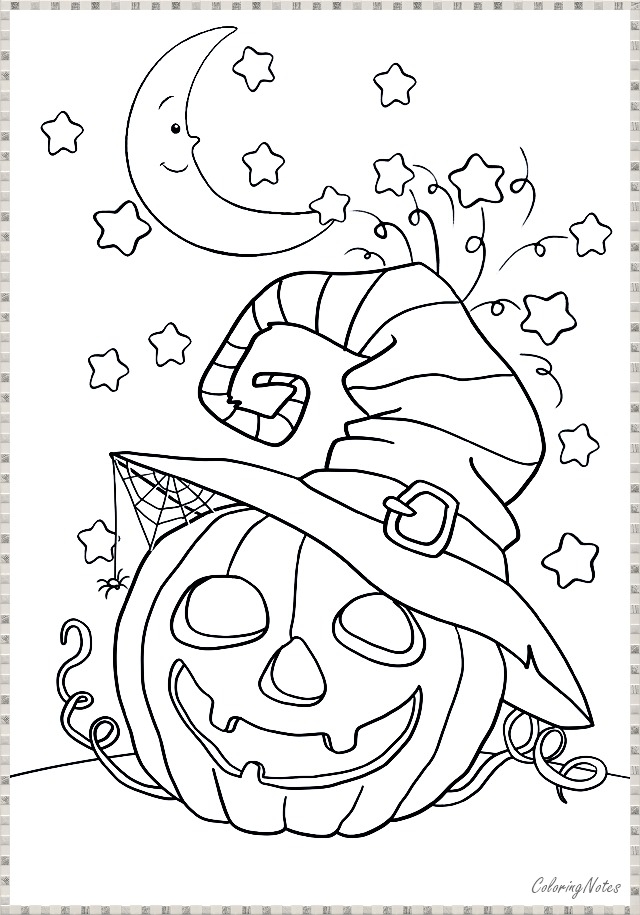 20 Halloween Coloring Pages For Kids Free Printable And Funny