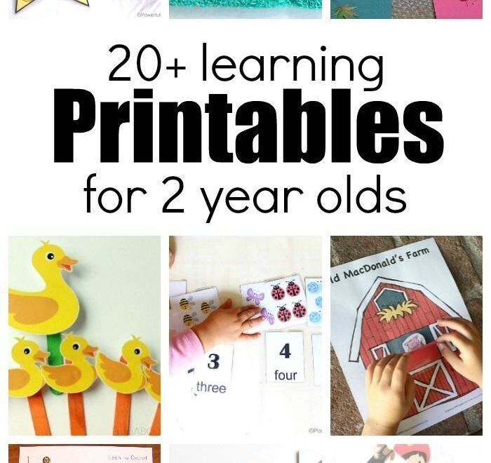20 Learning Activities And Printables For 2 Year Olds Toddler