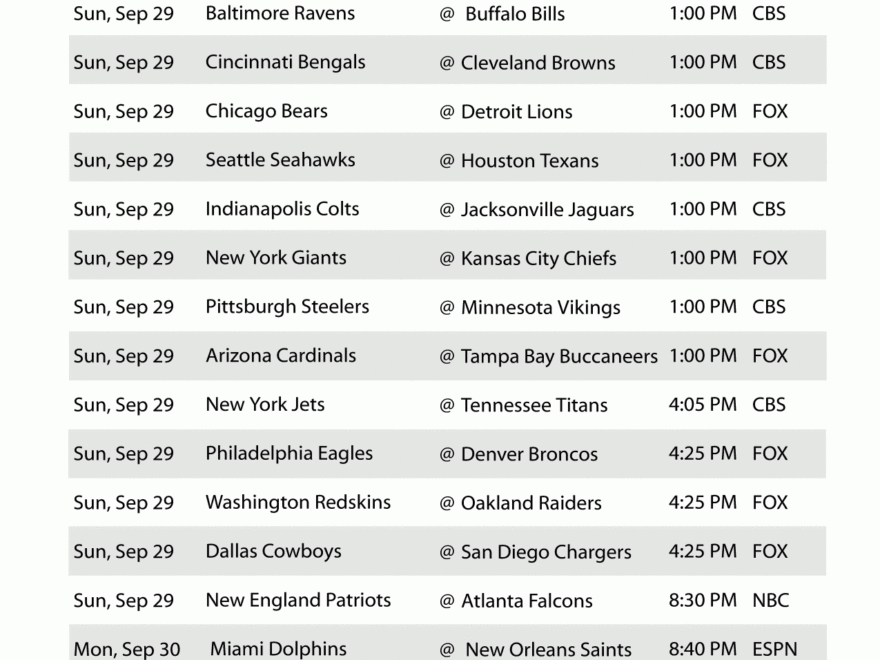 2024 Nfl Schedule By Week Printable Adiana Dominga