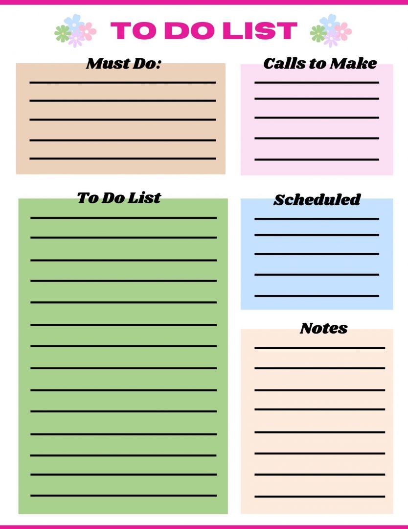 21 Free To Do List Printable Templates To Get You Organized Happy Mom 