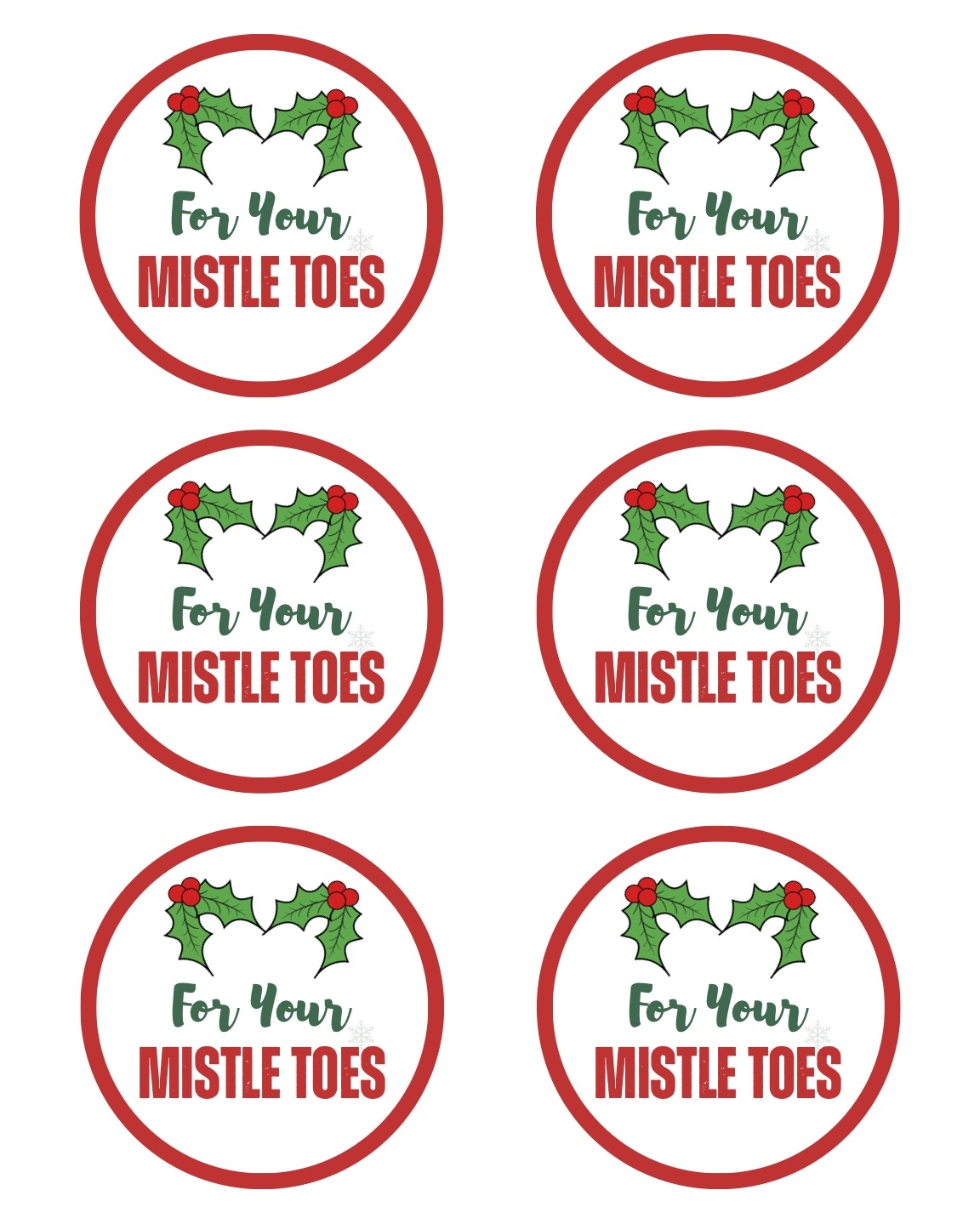 25 Free Printable Christmas Gift Tags