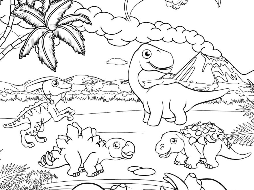 28 Free Dinosaur Coloring Pages For Download Printable PDF
