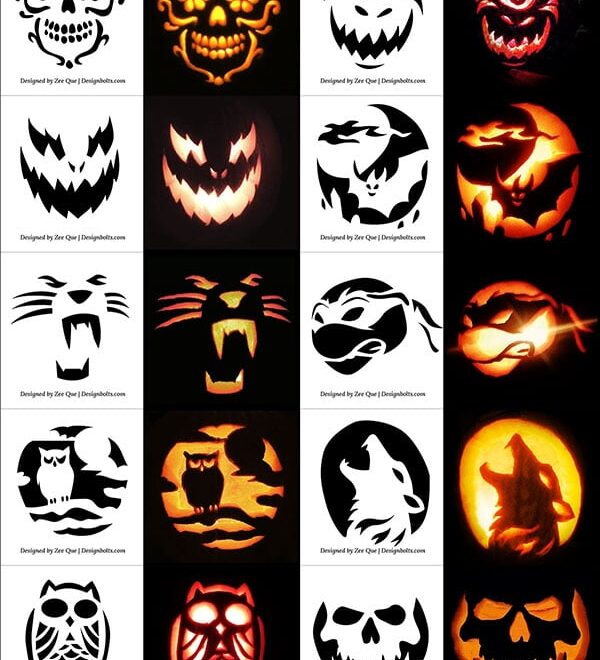 290 Free Printable Halloween Pumpkin Carving Stencils Patterns
