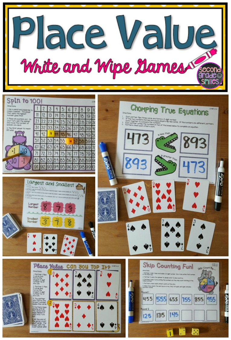 2nd Grade Place Value Games Second Grade Place Value Centers 