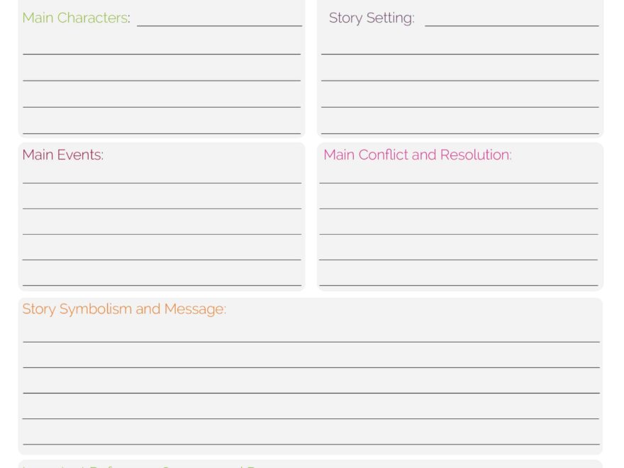 3 Free Printable Book Report Templates