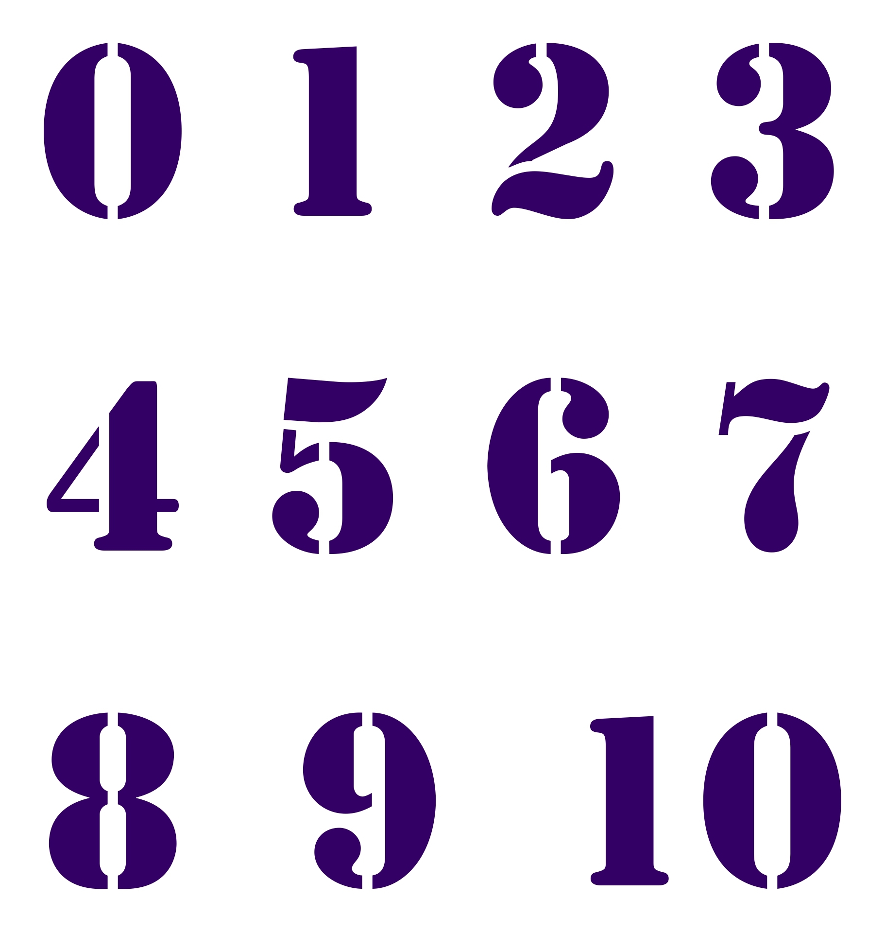 3 Inch Stencils Numbers 10 Free PDF Printables Printablee 3 Inch Stencils Numbers 10 Free PDF Printables Printablee