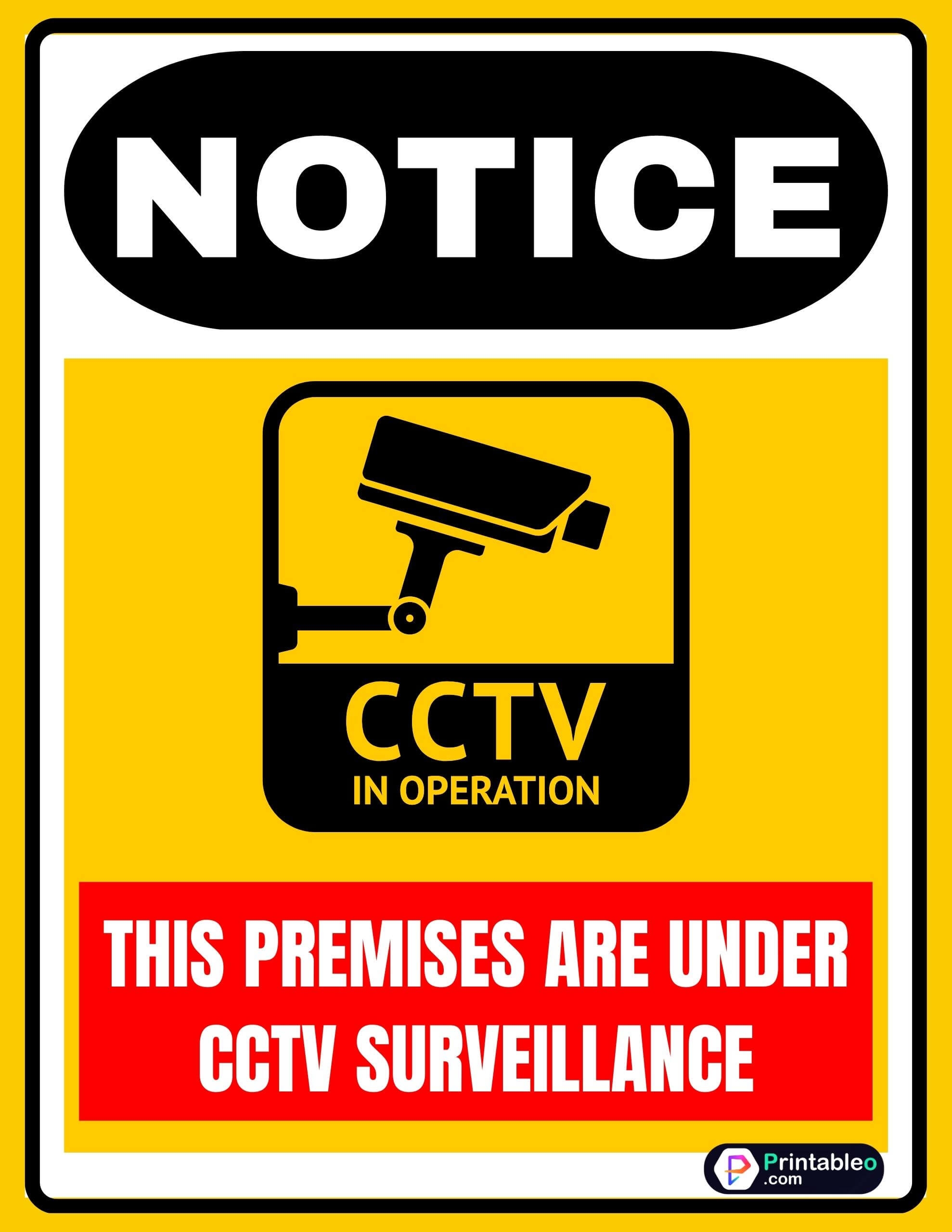 Free Printable Security Camera Signs