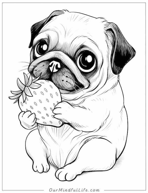 36 Super Cute Pug Coloring Pages Free Printables Our Mindful Life 