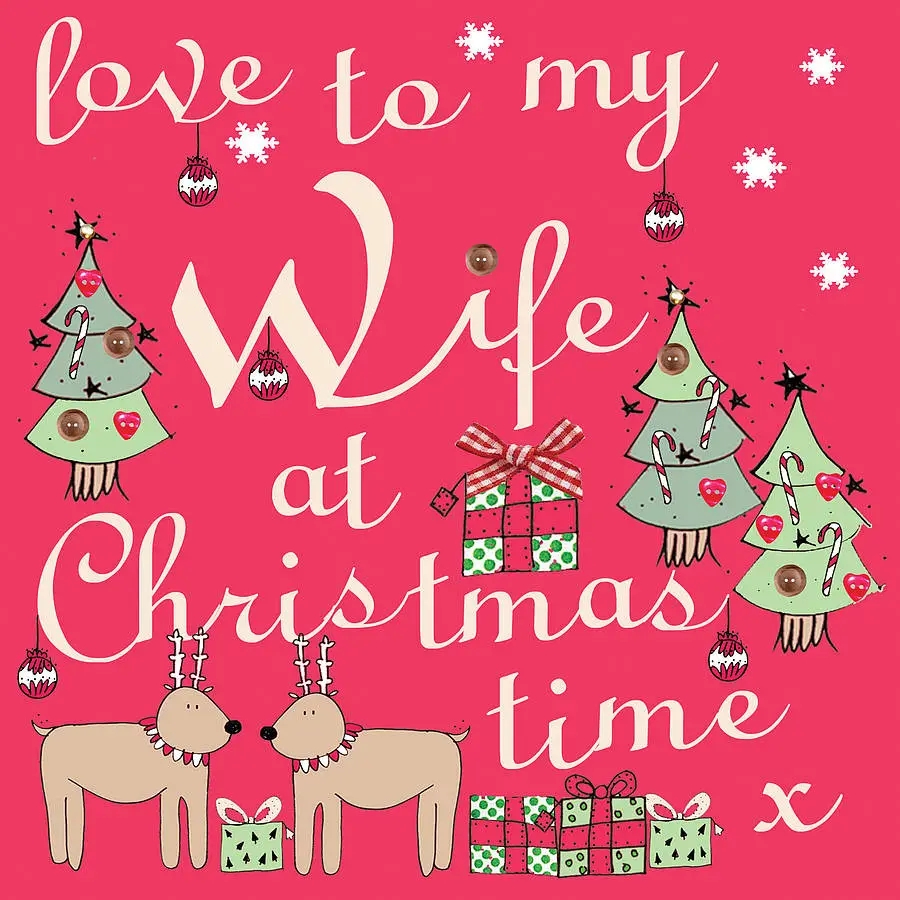 Christmas Cards For Wife Printable