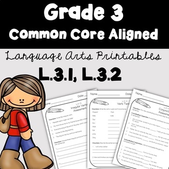 3rd Grade Language Arts Printables And Assessments Common Core Aligned