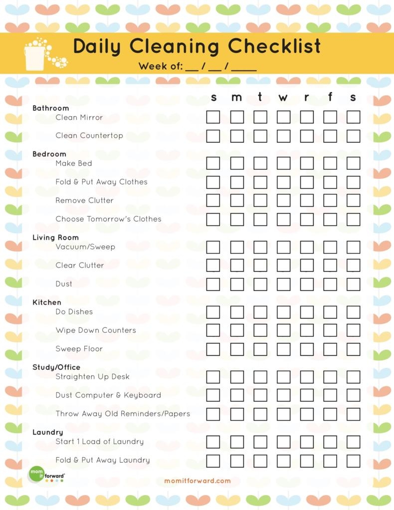 40 Printable House Cleaning Checklist Templates TemplateLab