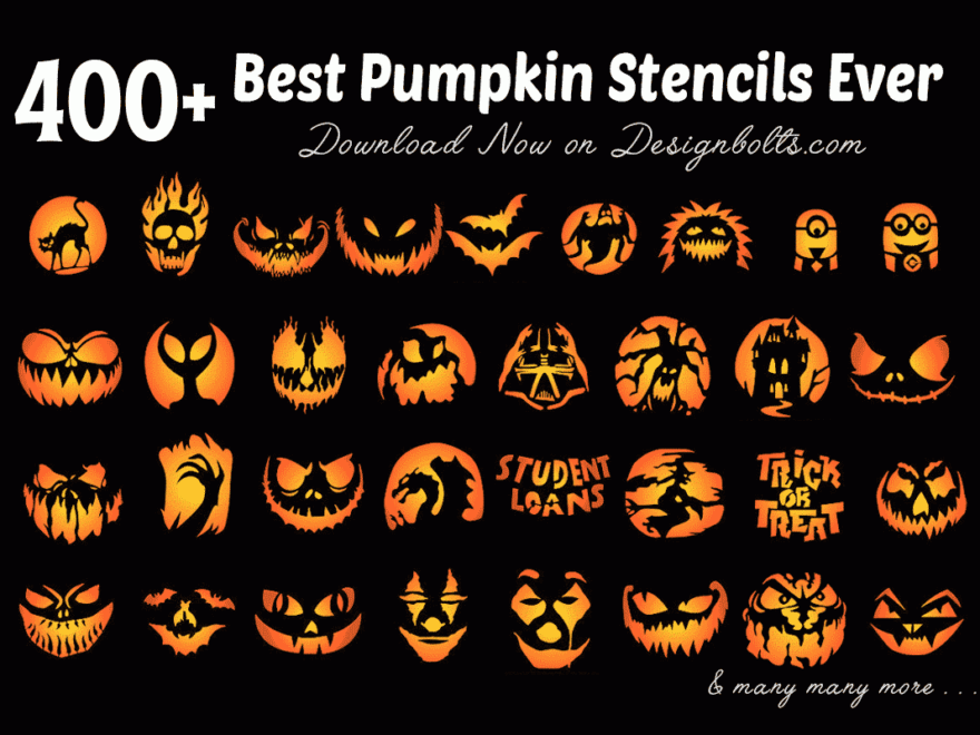 420 Free Printable Halloween Pumpkin Carving Stencils Patterns