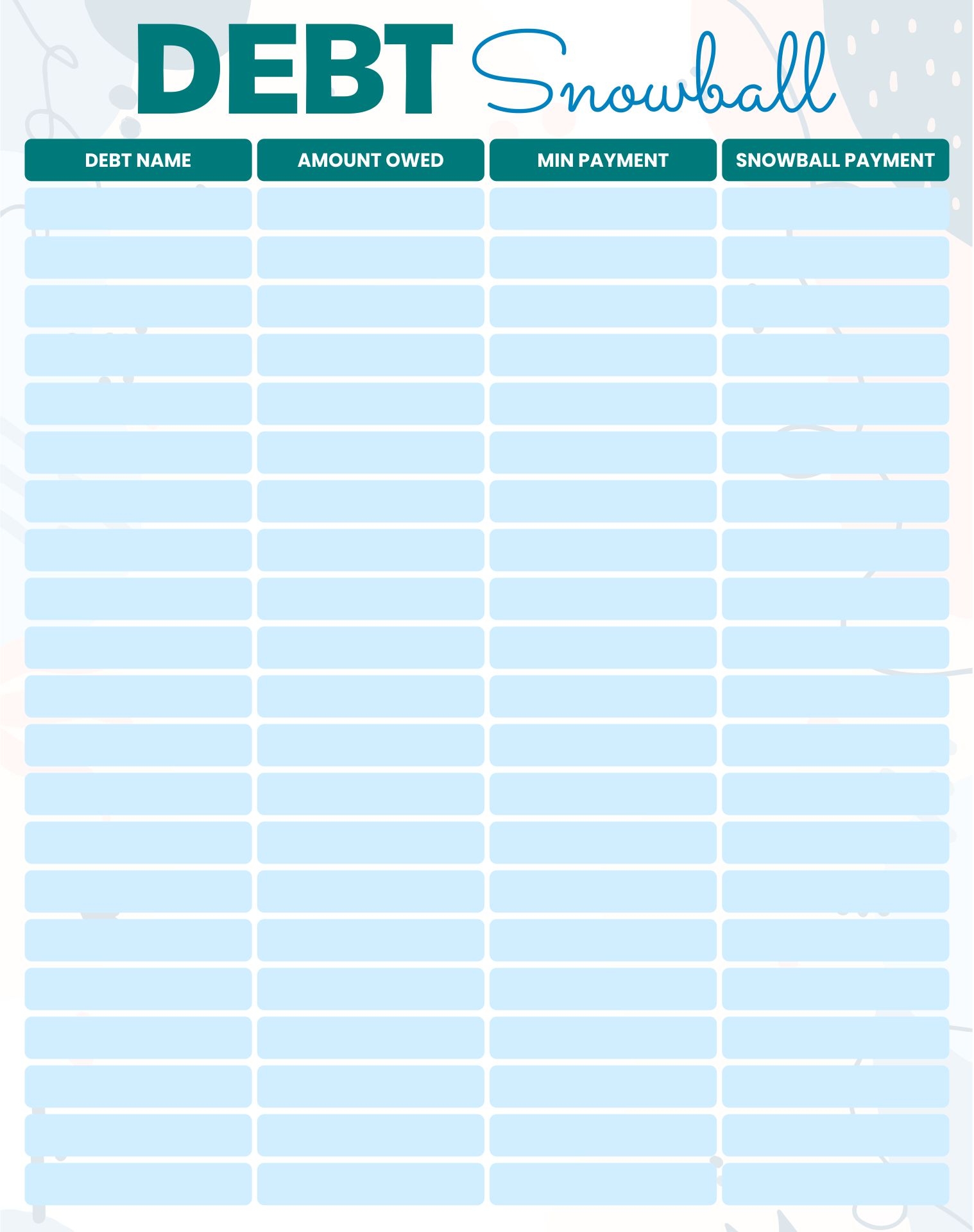 5 Best Free Printable Dave Ramsey Budget Worksheets PDF For Free At 