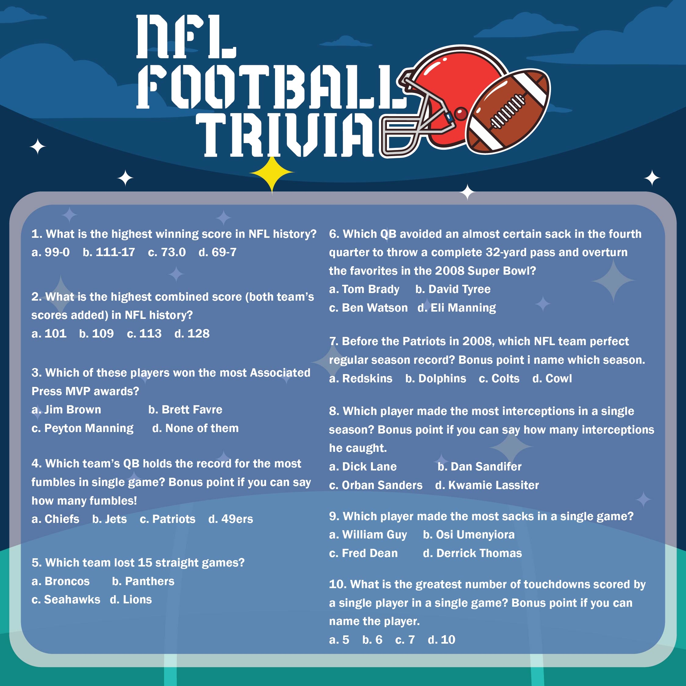 5 Best Images Of Easy Football Trivia Printable Free Vrogue co