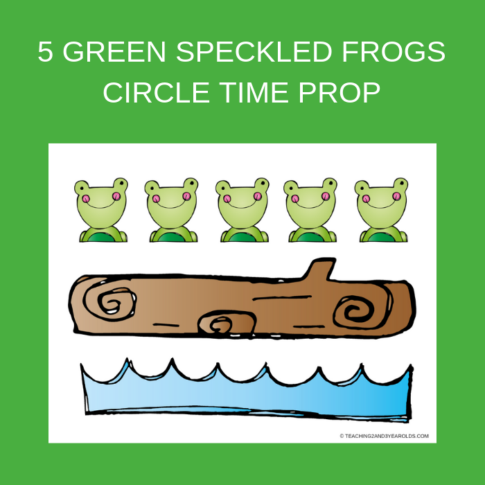 5 Green And Speckled Frogs Printable Free