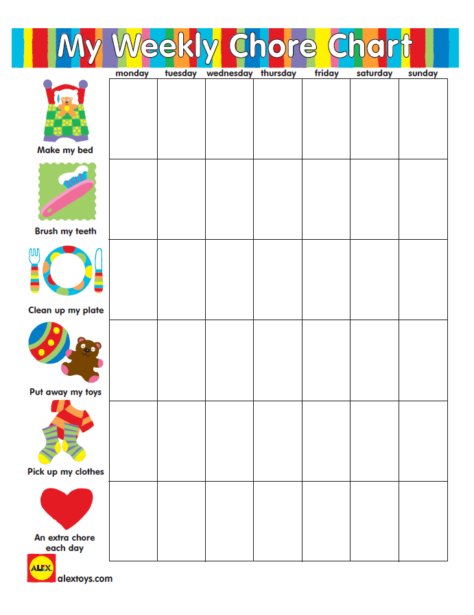 5 Year Old Reward Chore Chart Free Educative Printable Chore Chart For 