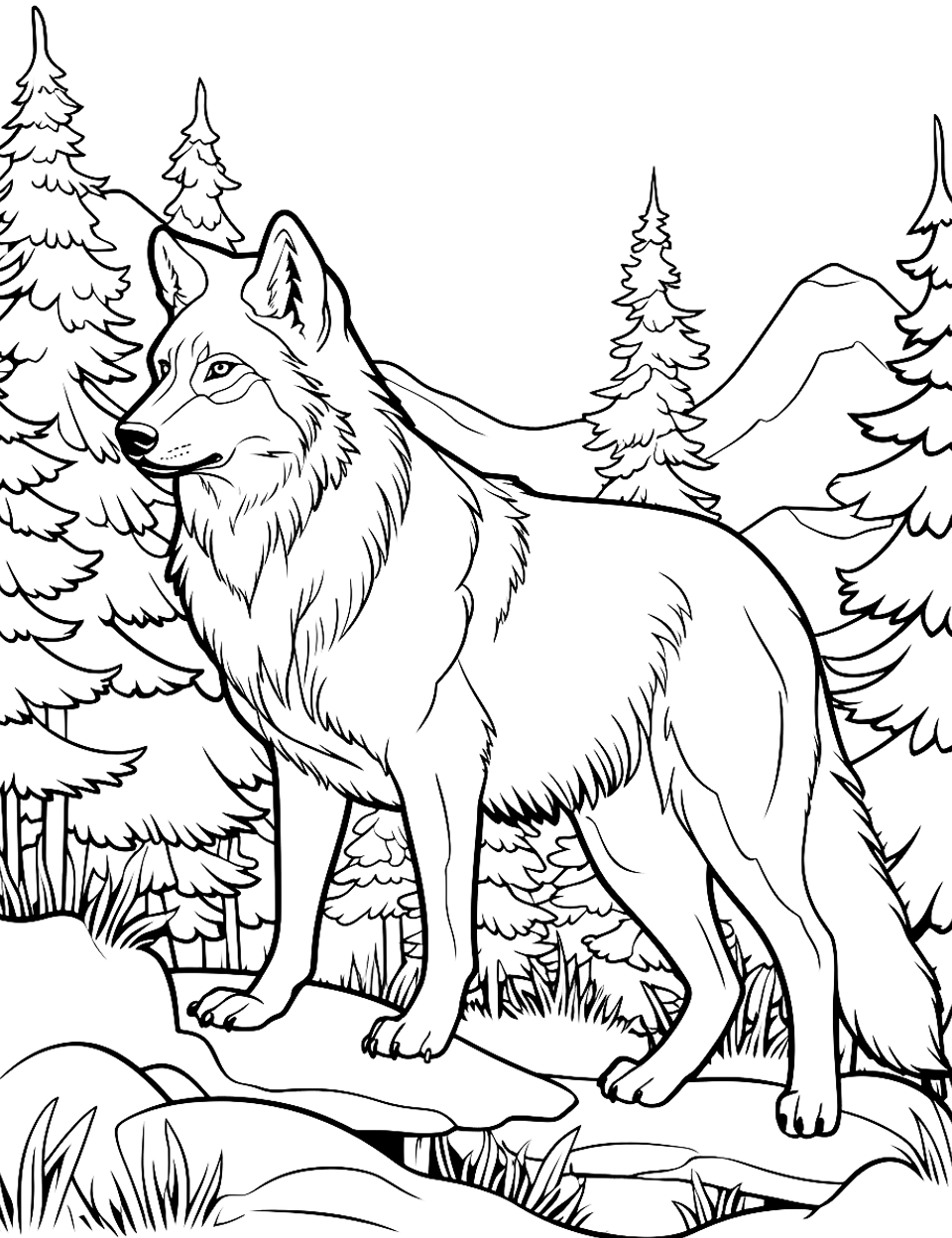 50 Free Wolf Coloring Pages For Kids 2023 Printables Artofit