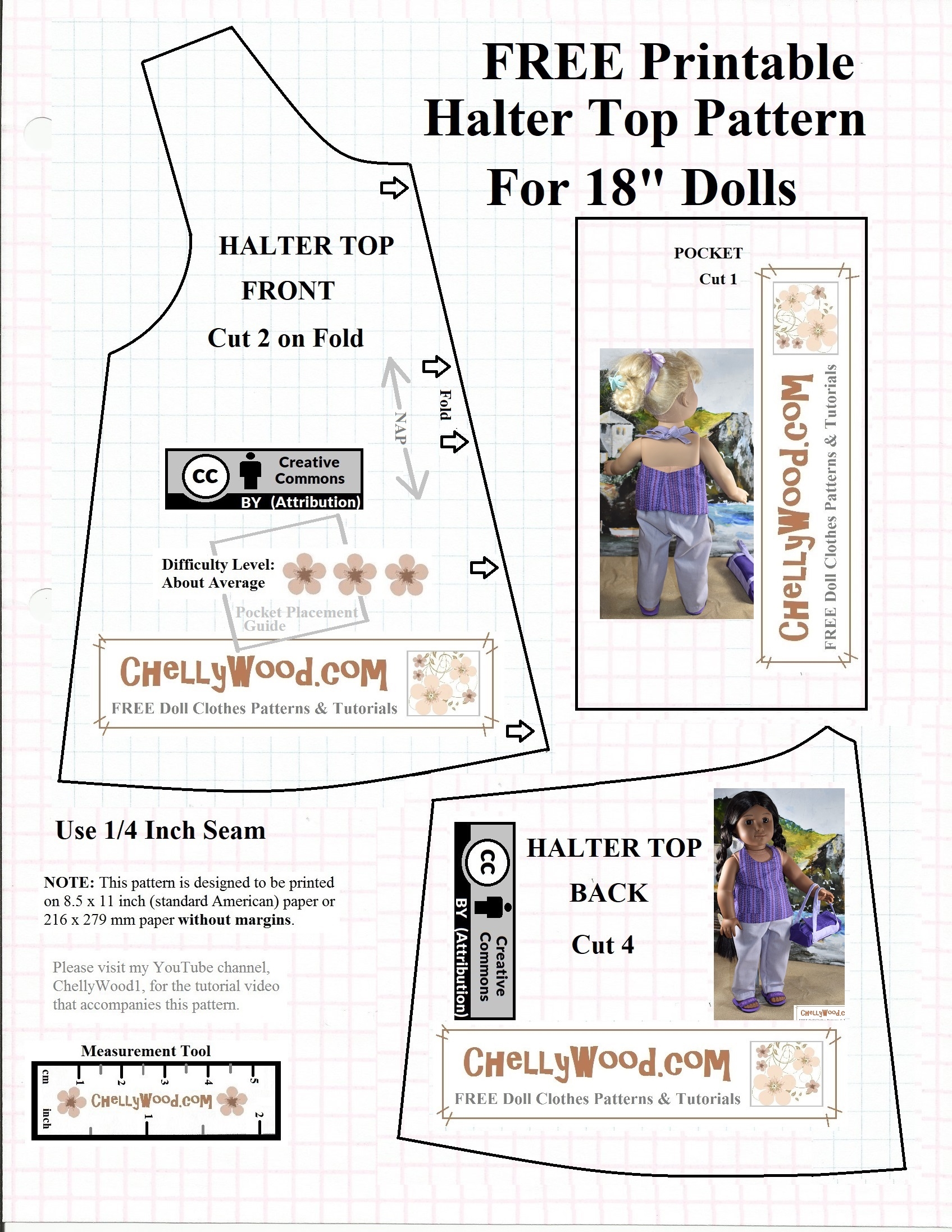 56 Free Printable Doll Clothes Patterns For 18 Inch Dolls SaadiaBogdan