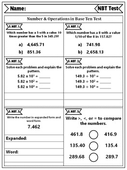 5th Grade Math Tests Common Core Aligned Assessments By Educational 