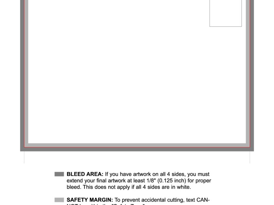 5x7 Postcard Template