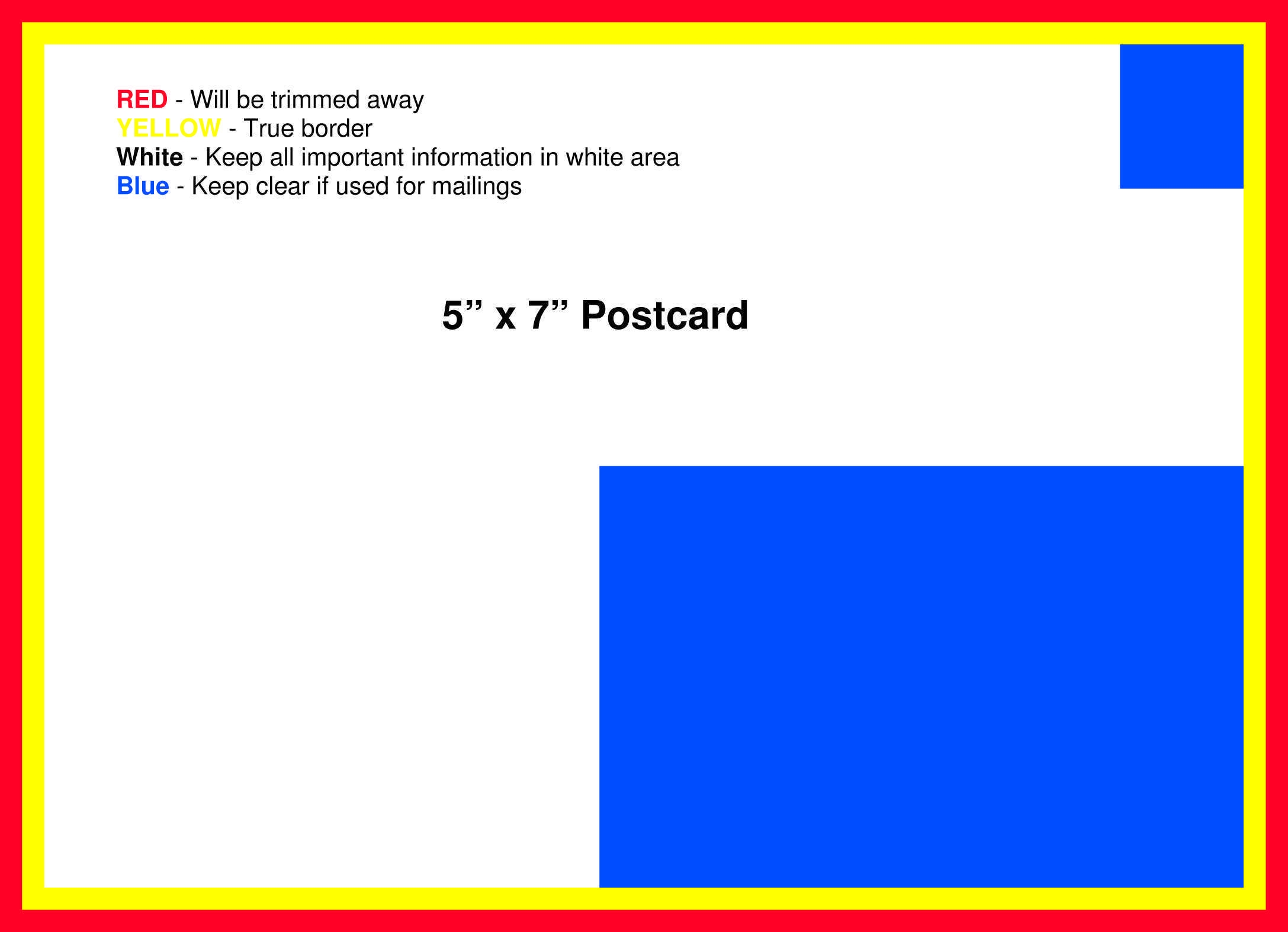 5X7 Postcard Template Usps